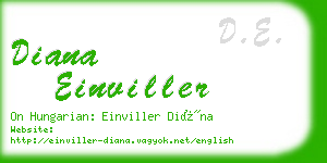 diana einviller business card